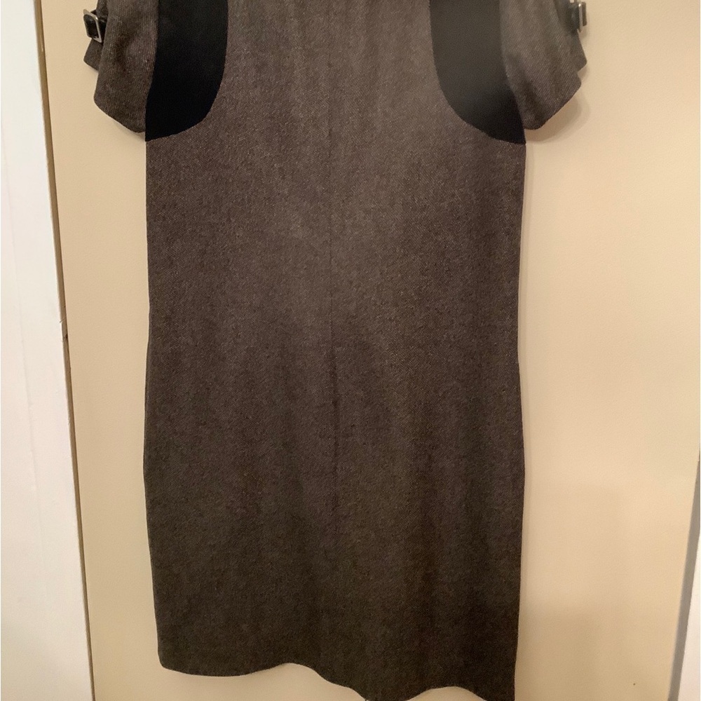 Gucci Crew Neck Mid Wool With Leather Dress​​​​​​​ - Picture 15 of 16